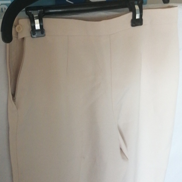 FORMAL CREAM PANT WITH SIDE ZIPPER - Picture 4 of 5